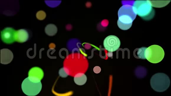 彩色光线和光线的移动点视频的预览图