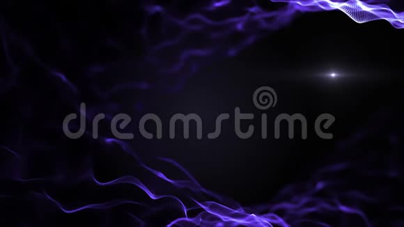抽象流体液体背景颜色变化模仿波浪这是移动在黑色背景光线模糊视频的预览图