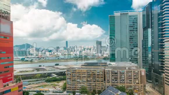香港金融城市时代建筑日景视频的预览图