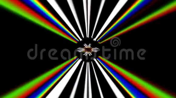 抽象的视频发光明亮的光线调节彩色条纹的运动视频的预览图