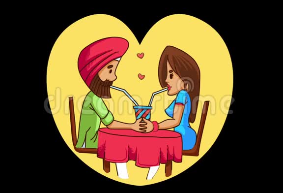 旁遮普夫妇的动画视频的预览图