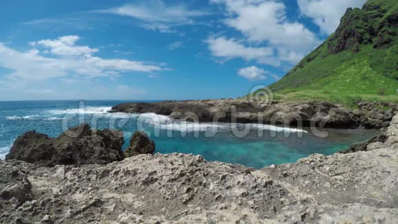 美丽的洛基夏威夷海湾视频的预览图