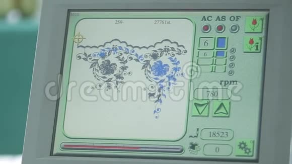 纺织用电脑控制工业绣花机视频的预览图