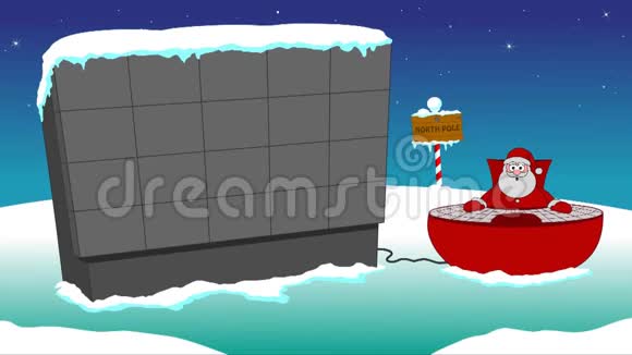 圣诞老人和大屏幕视频的预览图