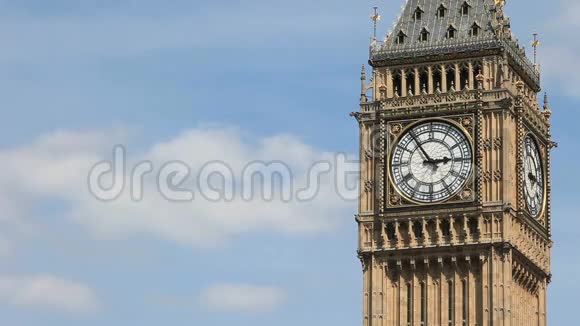 伦敦威斯敏斯特宫伊丽莎白大厦大本钟视频的预览图