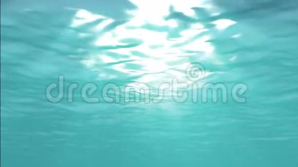 动画可循环蓝色水下高清视频的预览图