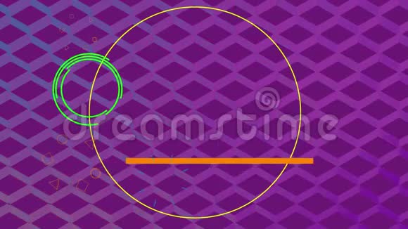紫色图案背景上的圆圈视频的预览图