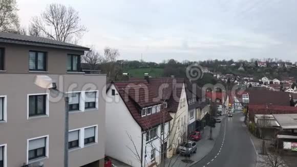 黄昏时德国一个小村庄的全景视频的预览图