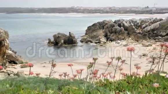 美丽的海湾葡萄牙贝拉尔景观4K视频的预览图