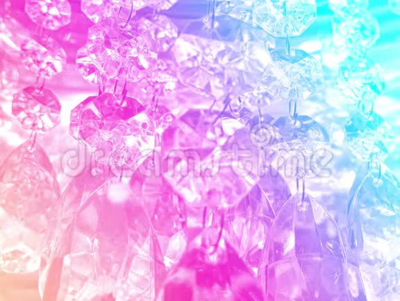 闪闪发光的彩虹钻石闪亮的水晶视频的预览图