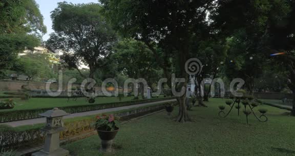 文庙里的花园越南河内视频的预览图