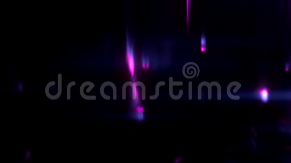 闪烁的灯光霓虹灯蓝色粉红色发光的斑点视频的预览图