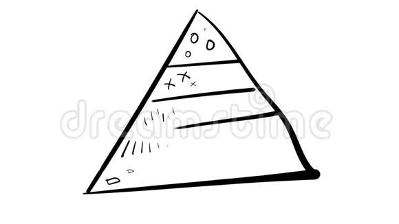 手绘信息元素三角形分为扇区视频的预览图