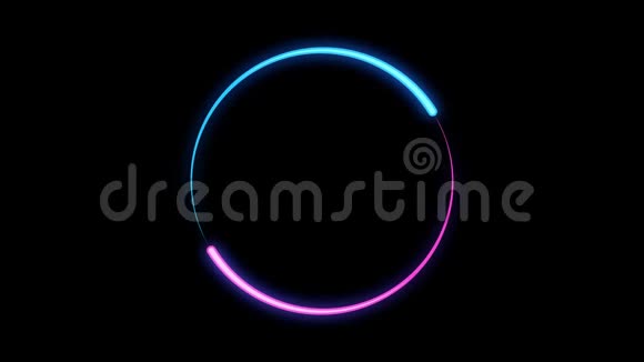 抽象无缝背景蓝紫色光谱循环动画与可选的卢马哑光包括阿尔法卢马马特视频的预览图