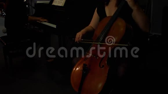 两个女人在拉小提琴和钢琴视频的预览图