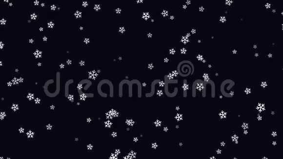 雪花在天空中盘旋一段录像视频的预览图