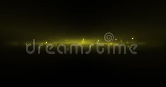 霓虹灯黄色数码周一出现在黑色屏幕4k视频的预览图