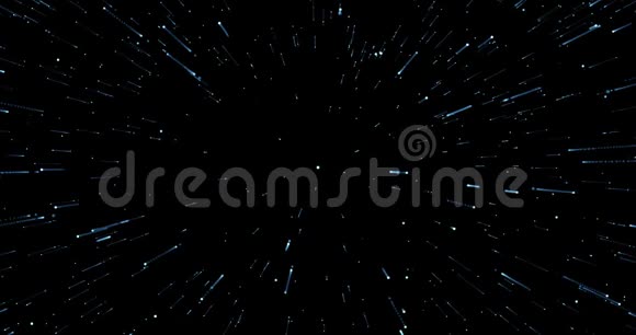 宇宙蓝色尘埃黑色背景上有星星视频的预览图