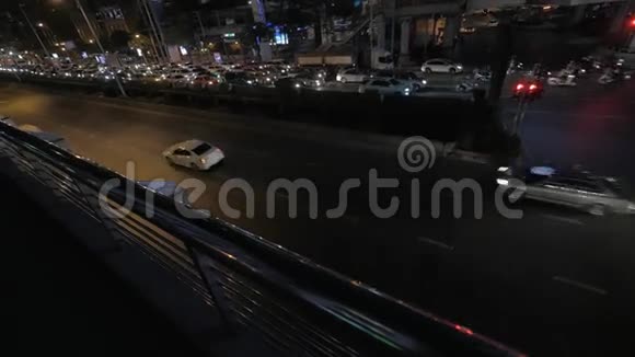 泰国曼谷夜间道路繁忙视频的预览图