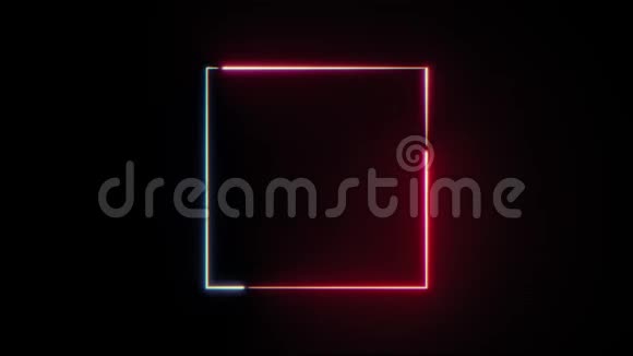 抽象霓虹灯方框视频的预览图
