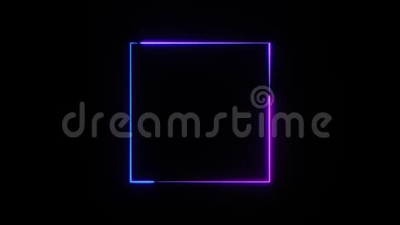 抽象霓虹灯方框视频的预览图