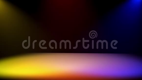 彩色灯光和舞台抽象背景动画3d渲染视频的预览图