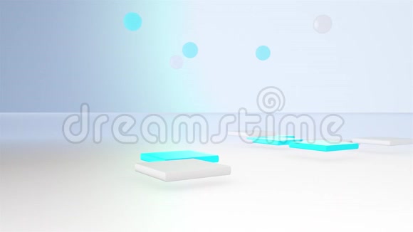 抽象公司白色背景与蓝色元素41视频的预览图