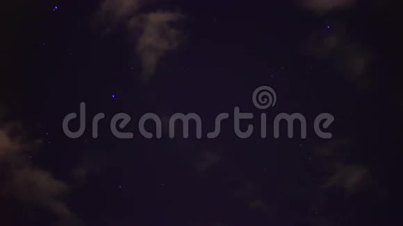 夜空和星星时间流逝视频的预览图