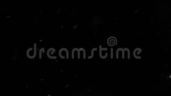 黑色背景下的降雪视频的预览图