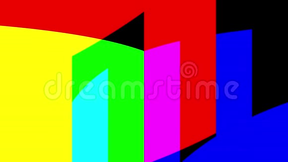 多色的二维图形图案融合在一起创造彩色效果由不同的设计和形状组成视频的预览图
