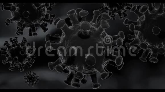 动画冠状病毒背景视频的预览图