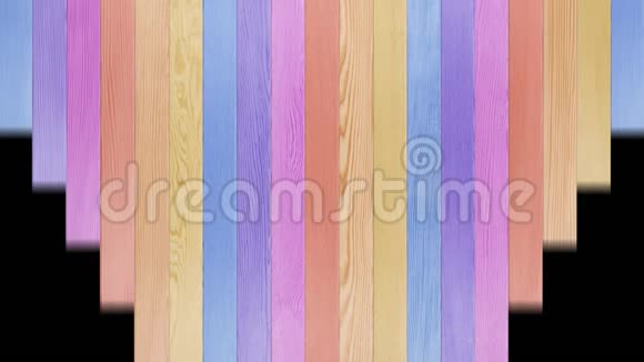 彩虹色木面板过渡视频的预览图
