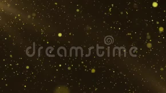 彩色动画闪烁粒子背景金色尘埃视频的预览图