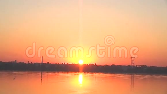 日落日出河太阳第3号视频的预览图