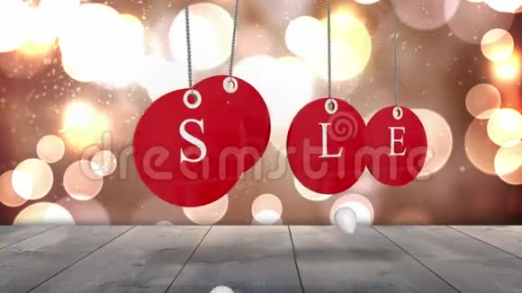 销售带有气球的红色标签上的图形A视频的预览图