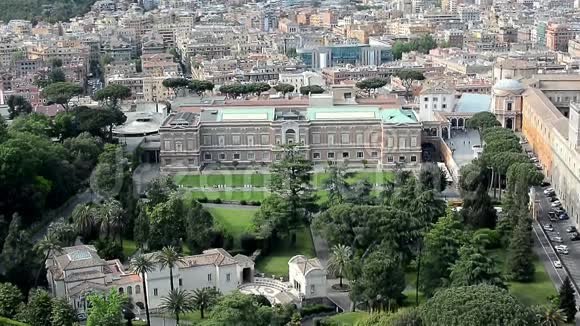 梵蒂冈花园博物馆和广场视频的预览图