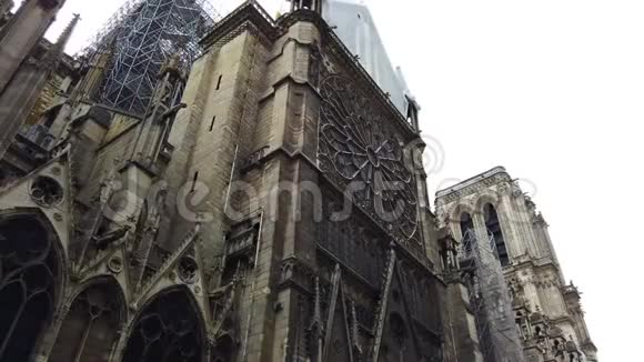 火灾后巴黎圣母院视频的预览图