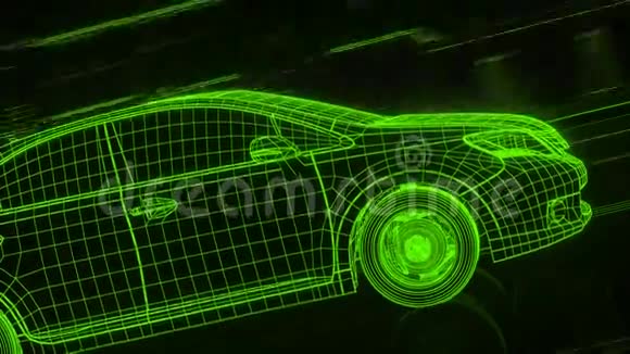 隐藏汽车三维渲染视频的预览图