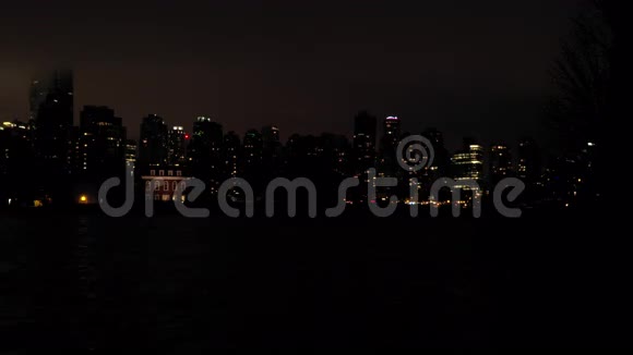 温哥华煤港黎明时间4K视频的预览图