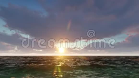 海洋的日出视频的预览图
