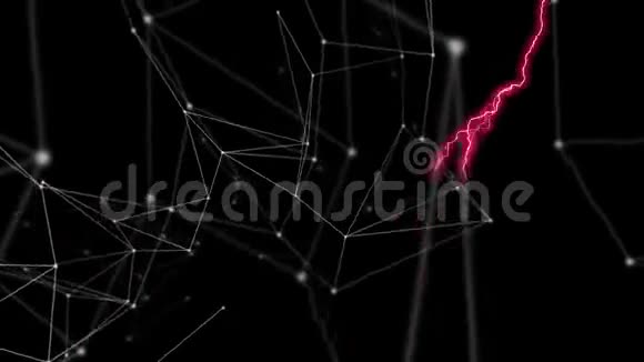 粉红色的闪电和不对称的线条视频的预览图