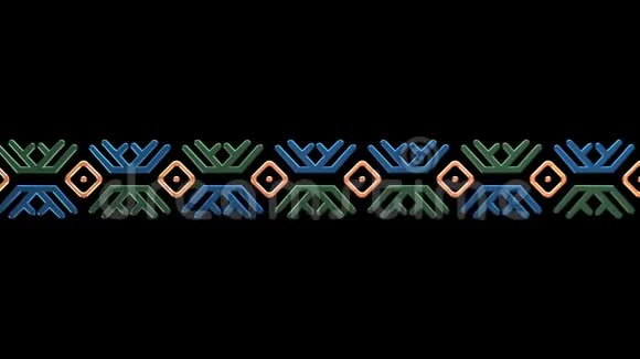 彩色汉蒂曼西装饰品无缝循环卢马马特视频的预览图