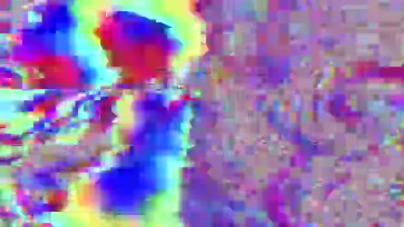 色彩斑斓的霓虹灯未来派梦幻的闪耀背景视频的预览图