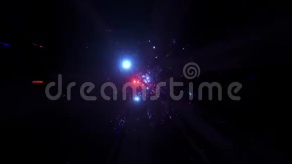 抽象空间星系隧道与发光球体行星三维插图设计背景活壁纸俱乐部视频的预览图
