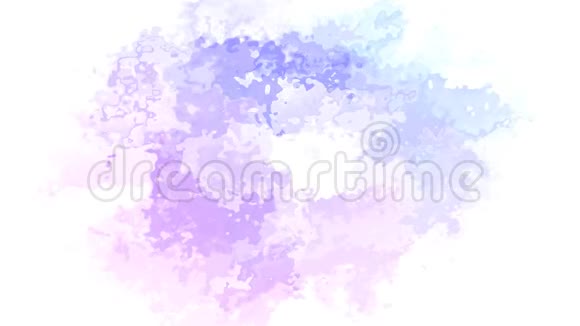 动画彩色彩色彩色彩色彩色蓝色紫色薰衣草视频的预览图