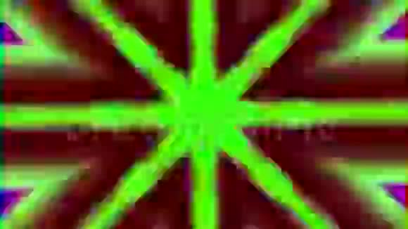 多色动态网络朋克迷幻发光粒子背景视频的预览图