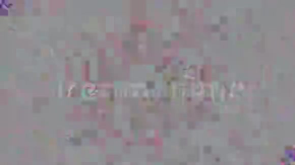 休闲复古赛博朋克时尚全息粒子背景视频的预览图