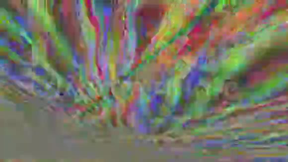 数字噪声几何迷幻旅行闪烁的背景视频的预览图
