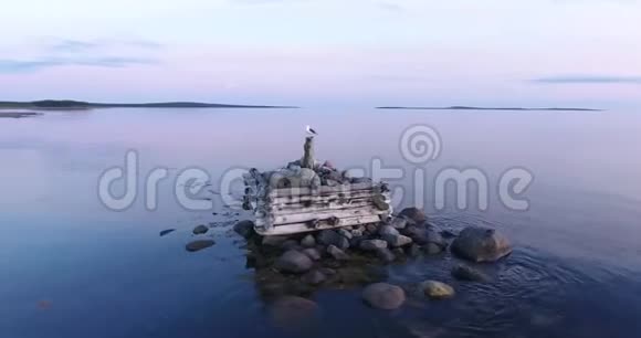 索洛维基群岛白海海岸视频的预览图