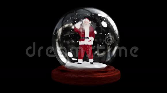 带阿尔法频道的雪球圣诞老人视频的预览图